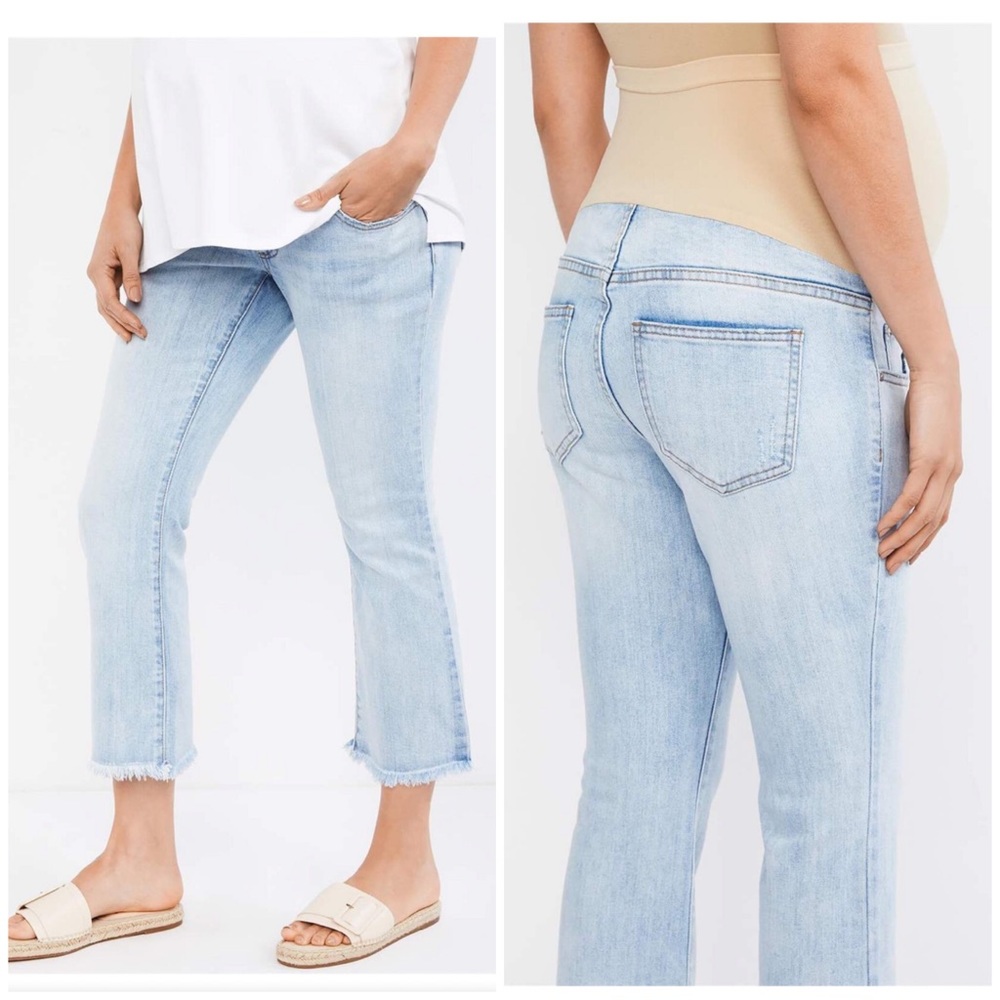 NWT! Luxe Essential Denim Chelsea crop flare
